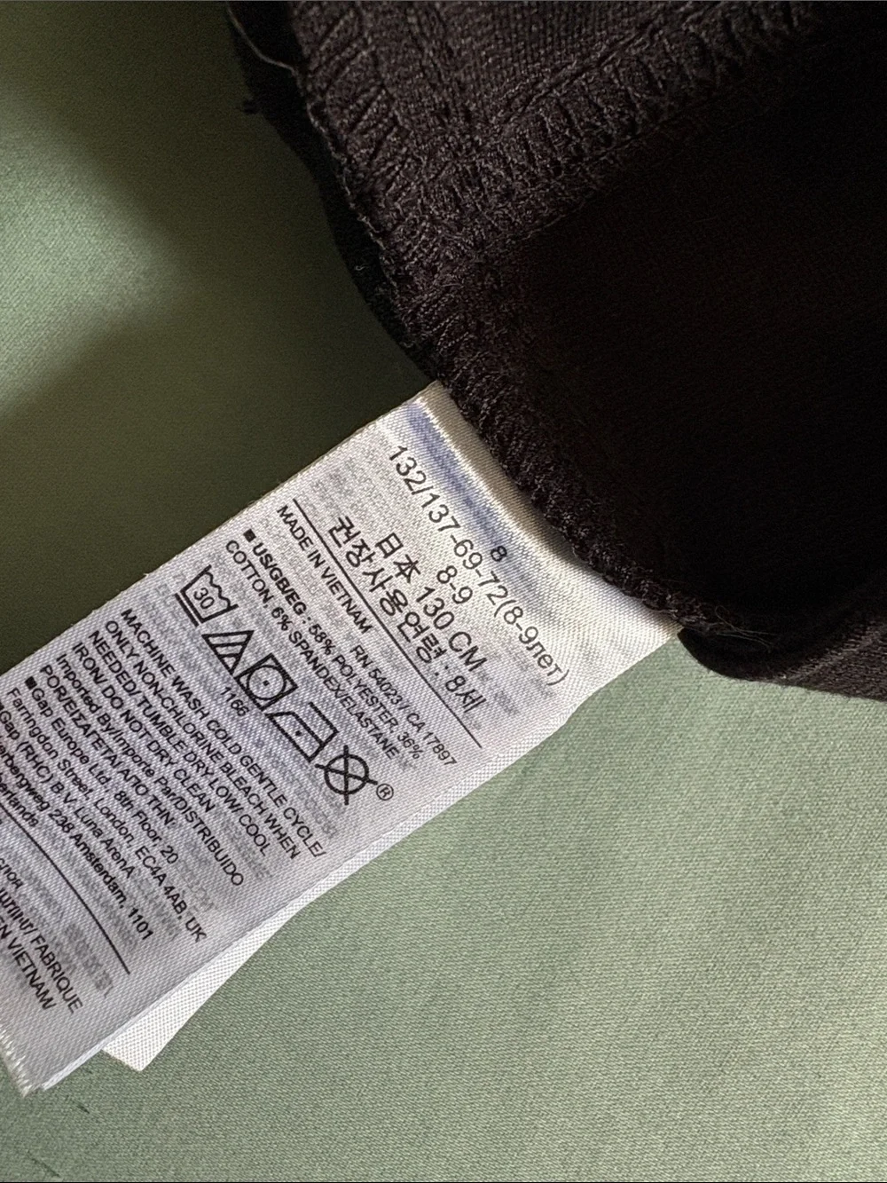 GAP black Straight-Leg Kids Pants